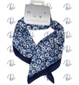 تصویر روسری کوتاه ( مینی اسکارف سر و گردن ) طرح گل برند اکسسورایز accessories 