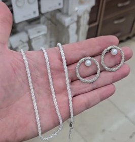 تصویر ست خاویاری Necklace + Earring + Bracelet