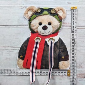 تصویر اپلیکه پولیشی تدی(سایز بزرگ) 