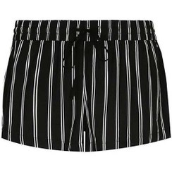 تصویر شلوارک زنانه مشکی سفید راه راه Tally Weijl 