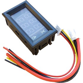تصویر ماژول ولت متر و آمپر متر ۱۰۰ آمپر ۱۰۰ ولت شنت دار 