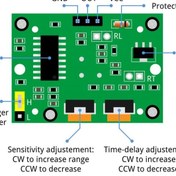 تصویر ماژول سنسور حرکت مادون قرمز HC-SR501 - تشخیص حرکت بدن - PIR 