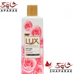 تصویر شامپو بدن لوکس رایحه گل رز Lux Soft Rose حجم 250 میلی لیتر 