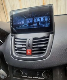 تصویر مانیتور11 اینچ رام2 اندروید پژو207 مدل T3L برند voxmedia Monitor 11 inch RAM 2 Android Peugeot 207 model T3L voxmedia brand