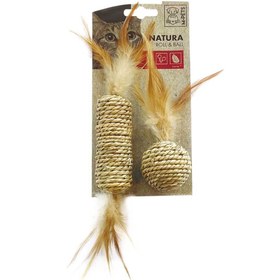 تصویر اسباب بازی گربه ام پتس مدل Roll &amp; Ball M-pets Natura Roll & Ball for Cat