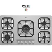 تصویر اجاق گاز میکس پلاس مدل 523S ۵ شعله استیل 