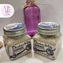 تصویر اسکراپ بدن و صورت Donkey Milk – لایه‌بردار ملایم، تغذیه‌کننده و آبرسان 