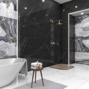 تصویر سرامیک دیوار روزاریو مشکی ابعاد ۶۰ در ۱۲۰ 