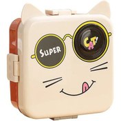 تصویر ظرف غذای کودک طرح گربه مدل LX-7117 