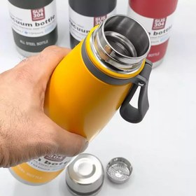 تصویر فلاسک وکیوم باتل مدل vacuum bottle گنجایش یک لیتر vacuum bottle flask فلاسک کوهنوردی یک لیتری حرفه vacuum bottle flask