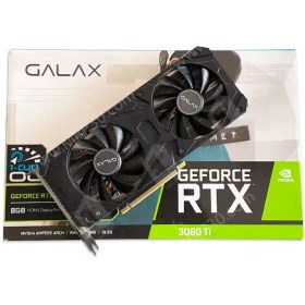 تصویر کارت گرافیک Galax RTX 3060 TI 1 Click OC LHR 8G استوک 