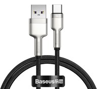 تصویر کابل تبدیل USB-C به USB-C باسئوس مدل CATJK-C01 طول 1 متر ا Baseus Cafule Series Metal Data Cable Type-C to Type-C 100W 1m Baseus Cafule Series Metal Data Cable Type-C to Type-C 100W 1m