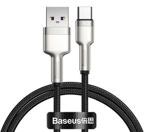 تصویر کابل 2 متری بیسوس CAKF000201 ا Baseus CAKF000201 USB to Type-C 2m Cable Baseus CAKF000201 USB to Type-C 2m Cable