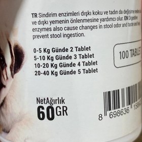 تصویر قرص ضد مدفوع خواری مخصوص سگ یوروپت 100 عددی Europet Stop Stool Eating 100 tablet