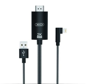 تصویر کابل لایتنینگ به اچ دی ام آی 1.8 متری ایکس او Xo GB008 HDMI To Lightning USB HD Adapter Cable 