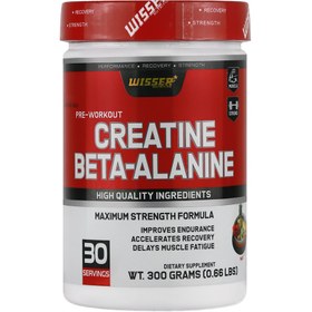 تصویر کراتین بتا آلانین (پانچ میوه)300 گرم Creatine Beta Alanine Wisser Nutrition