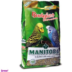 تصویر غذای مرغ عشق مانیتوبا مدل Budgies وزن 1000 گرم 