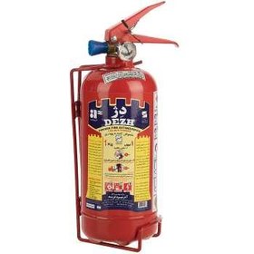 تصویر کپسول آتش نشانی دژ یک کیلوگرمی با پایه فلزی ا Dezh 1 Kg Fire Extinguisher With Material Stand Dezh 1 Kg Fire Extinguisher With Material Stand