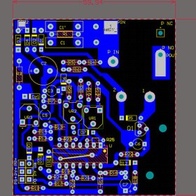 تصویر فایل pcb آلتیوم برد محافظ برق کولری 30A 