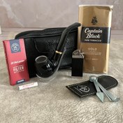 تصویر پک کامل پیپ قهوه ای سوخته 