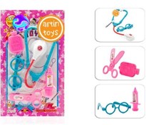 تصویر ست اسباب بازی پزشکی روکارتی ست دکتری 