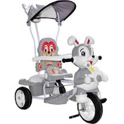 تصویر سه چرخه ارابه مدل رابیت بدنه فلزی 