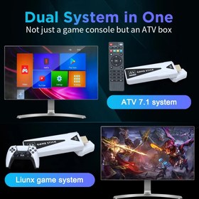 تصویر کنسول بازی و اندروید باکس AMPOWN Game TV Stick Controller GamePad 