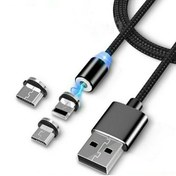 تصویر کابل شارژ فست سه کاره دنمن مدل D09E 