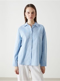 تصویر گونی کتان بزرگ از جنس مخلوط برای زنان | LC Waikiki | 904830299 | اورجینال 