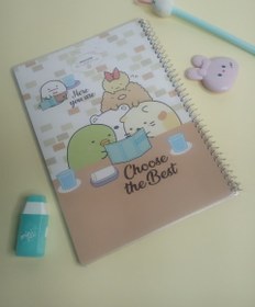 تصویر دفتر ۴۰ برگ آیکون‌دار مجلد نهال - طرح۱۳ 