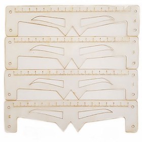 تصویر شابلون ابرو مدل ژله ای مجموعه 4 عددی 