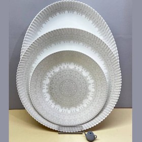 تصویر سرویس غذاخوری 6 نفره 25 پارچه آرکوپال | کد 59011 خاکستری 