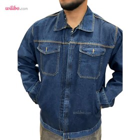 تصویر لباس کار دو تکه جین (کاپشن و شلوار) لی مدل اداره برق JEANS - XL JEANS