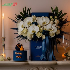 تصویر باکس گل و کیک مدل ایرانا 