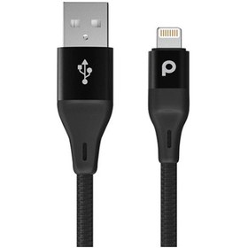 تصویر کابل تبدیل USB-A به لایتنینگ پرودو مدل PD-ALBR12 طول 1.2 متر PORODO Aluminum Braided Lightning Cable 1.2M 2.4A