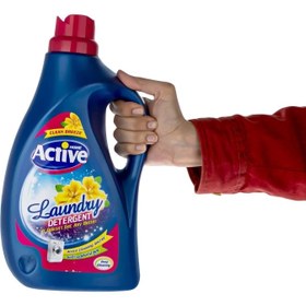 تصویر مایع لباسشویی اکتیو جنرال قرمز ۲۵۰۰ گرم - شکوفه صورتی Active machine liquid general red 2/5 kg