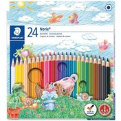 تصویر مدادرنگی24 رنگ استدلر جعبه مقوا ا Staedtler 24 Color Pencils Staedtler 24 Color Pencils