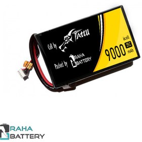 تصویر باتری لیتیوم پلیمر 6 سل 9000mAh 25C 