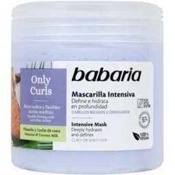 تصویر ماسک مو آبرسان عمیق باباریا مناسب موهای فر 400 میل BABARIA Hair Mask Intensive Curly Hair 400ml