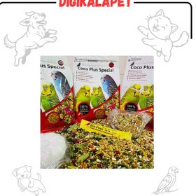 تصویر دان مخلوط کوکو 4 در 1 با کیفیت یک کیلویی مخصوص مرغ عشق - ده عدد 