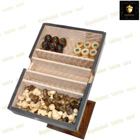 تصویر میز تخته نرد رزین و گردو کد 89 