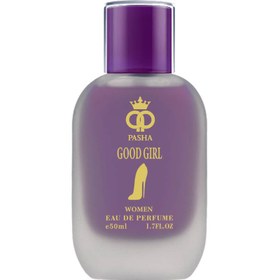 تصویر عطر ادوپرفیوم زنانه پاشا مدل گود گرل حجم ۵۰ میل تلخ 