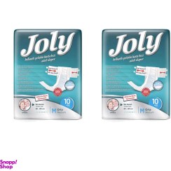 تصویر پوشینه بزرگسال چسبی جولی سایز متوسط بسته 10 عددی مجموعه 2 عددی 