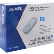 تصویر کارت شبکه USB زایکسل مدل G-202 ا Zyxel G-202 Wireless USB Adapter Zyxel G-202 Wireless USB Adapter