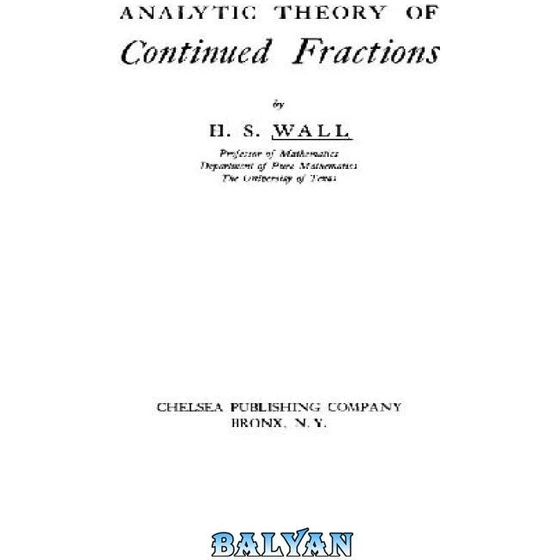 Continued Fraction Matlab خرید و قیمت دانلود کتاب Analytic Theory of Continued Fractions, | ترب