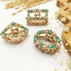 تصویر کلیپس‌مو مجلسی تمام نگین فلزی 