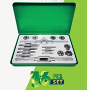 تصویر ست 16 عددی حدیده و قلاویز اکو ETD-16 Eko Metric Tap & Die set