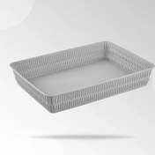 تصویر سبد طرح بامبو همه کاره مستطیل متوسط لیمون 