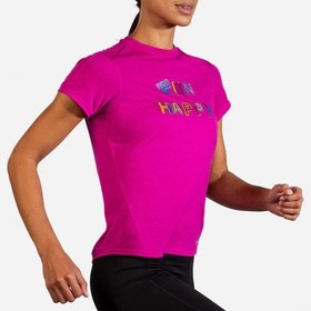 تصویر تیشرت آستین کوتاه بروکس 221469611 - xsmall Women's Brooks Distance Graphic Short Sleeve