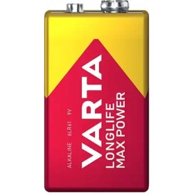 تصویر باتری کتابی وارتا Longlife Max Power Varta Longlife Max Power 9V Alkaline Battery